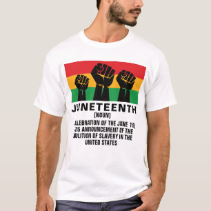 Camiseta Décima Sétima Liberdade Negra do Orgulho Africano