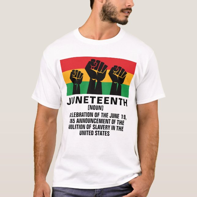 Camiseta Décima Sétima Liberdade Negra do Orgulho Africano  (Frente)