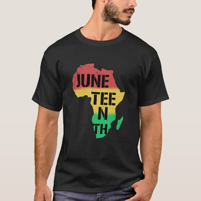 Camiseta Décima Sétima Liberdade, Orgulho Africano American (Frente)