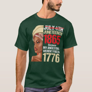 Camiseta Décima Sétima Mulher Negra 1865 Dia da Independênc