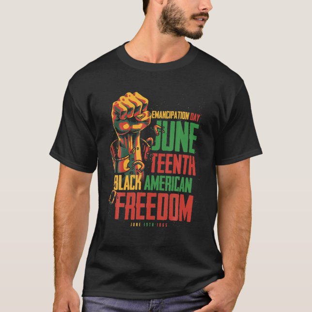 Camiseta Décima Sétima Mulheres Negras da Liberdade America (Frente)