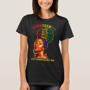 Camiseta Décima Sétima Negra Afro-Africana Independência F