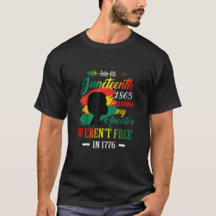 Camiseta Décima Sétima Negras Porque a minha Ancestora não 