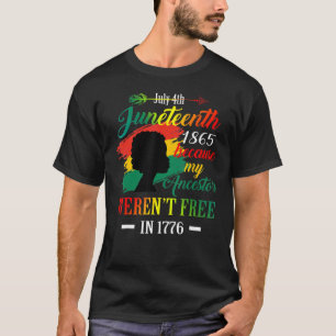 Camiseta Décima Sétima Negras Porque a minha Ancestora não 
