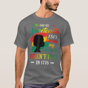 Camiseta Décima Sétima Negras Porque a minha Ancestora não.