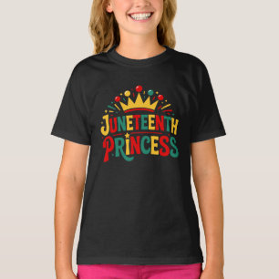 Camiseta Décima Sétima Princesa Coroa Toddler Girls Melanin