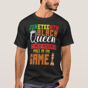 Camiseta Décima Sétima Rainha Negra Mais Poderosa Xadrez Af