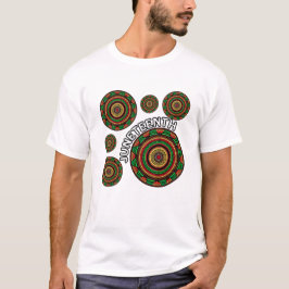 Camiseta Décima sexta mandala padrões tradicionais africano