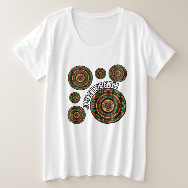 Camiseta Décima sexta mandala padrões tradicionais africano (Frente do Design)