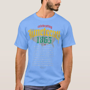 Camiseta Décimo Ancestrais 1865 Mapa Africano Americano Bla
