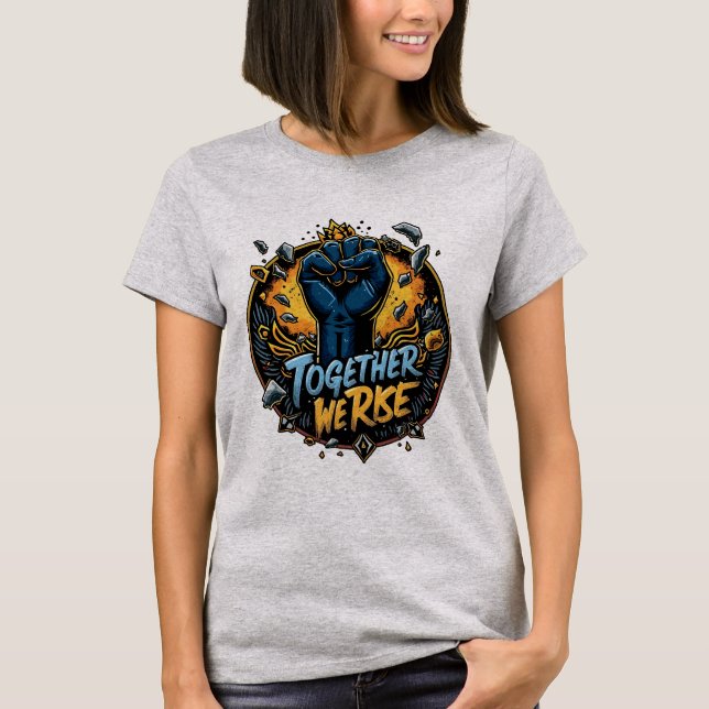 Camiseta Décimo círculo emblema com braço interbloqueado (Frente)