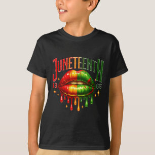 Camiseta Décimo de Junho de 1865 Rainha Negra Melanina Lábi