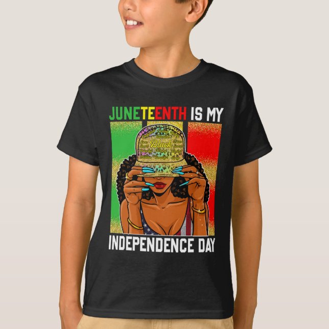 Camiseta Décimo de Junho é o Dia da Independência Mulheres  (Frente)