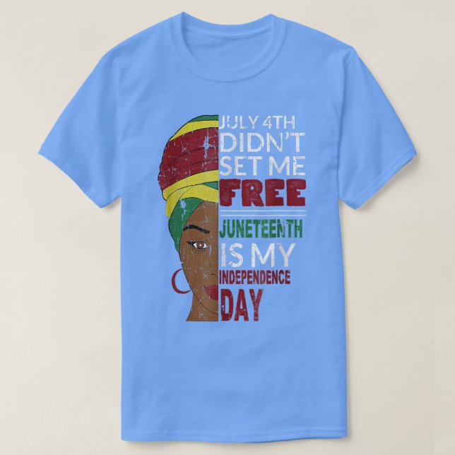 Camiseta Décimo de Junho é o Dia da Minha Independência Não (Frente do Design)