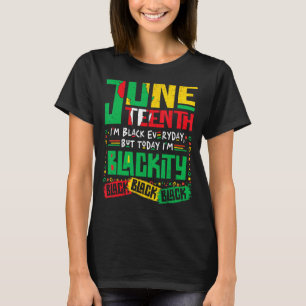 Camiseta Décimo de Junho Eu sou Negro Todos os dias Mas hoj