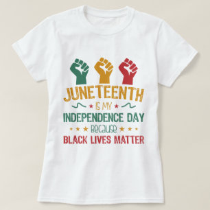 Camiseta Décimo Junho é o Dia da Independência Afro-America