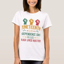 Camiseta Décimo Junho é o Dia da Independência Afro-America
