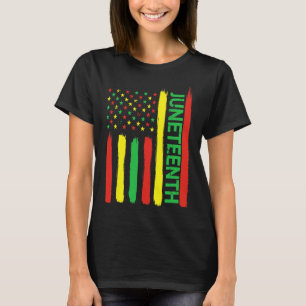 Camiseta Décimo Junho Na Bandeira Do Dia Da História Negra