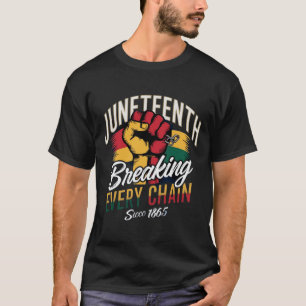 Camiseta Décimo Junho Pela Liberdade Afro-Americana 1865