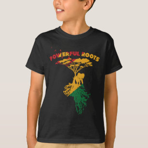 Camiseta Décimo-Junta Favorece o Decor Pan-Africano Afro Am
