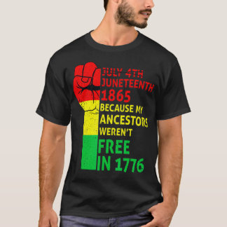 Camiseta Décimo Junto Meus Ancestrais Orgulho Negro African