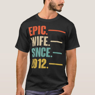 Camiseta Décimo presente de aniversário de casamento para s