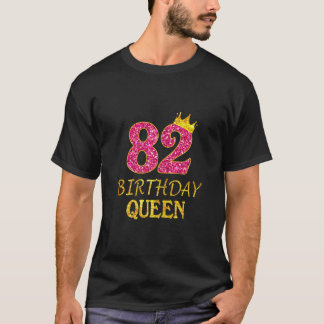 Camiseta Décimo Segundo Aniversário, Rainha Tee Por 82 Anos