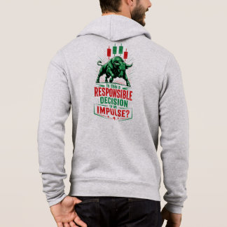 Camiseta Decisão Responsável ou Mente de Negociação Impulsi