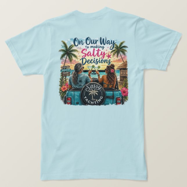 Camiseta Decisões Salgadas (Verso do Design)