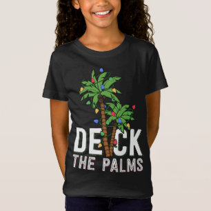 Camiseta Deck A Palm Tree Acende A Família Tropical Havaian