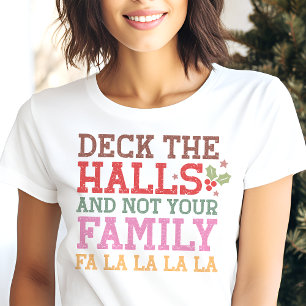 Camiseta Deck Halls Engraçado Natal Da Família