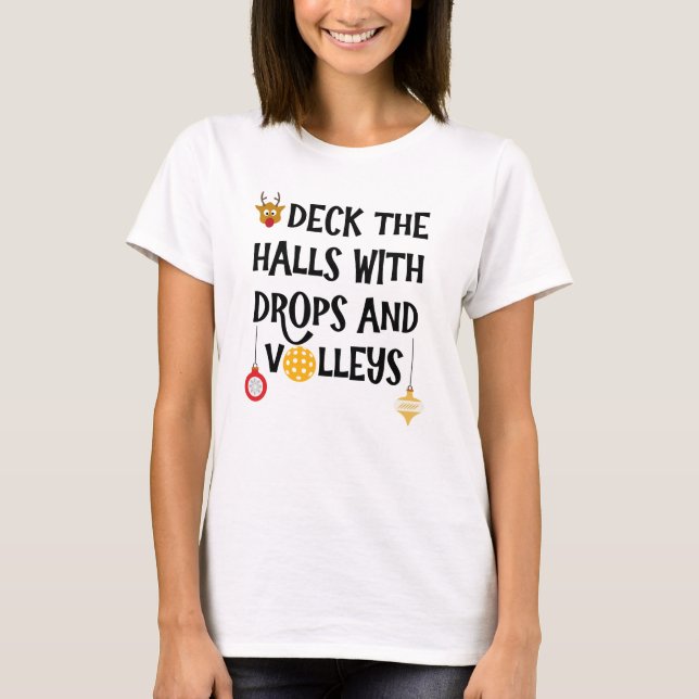 Camiseta Deck The Halls Cai Volleys Pickleball de Natal (Frente)