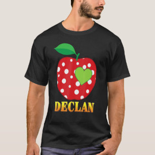 Camiseta Declan Amor Escola Volta às Aulas Menino Criança E