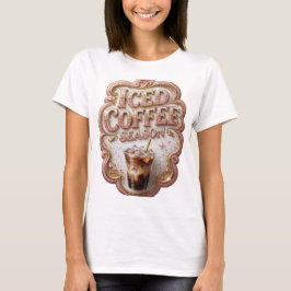 Camiseta Declaração Café com Gelo SEASON Design Ousado Dour
