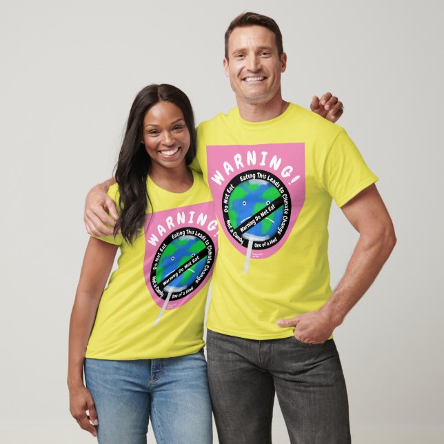 Camiseta Declaração de Alerta de Mudança Climática Lollipop (Unissex)