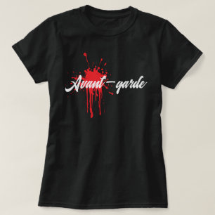 Camiseta Declaração de arte de pintura avant-garde preto br