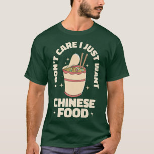 Camiseta Declaração de Comida do Cozinhar asiático chinês C