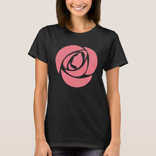 Camiseta Declaração de diversidade da frente da Rosa da cam (Frente)