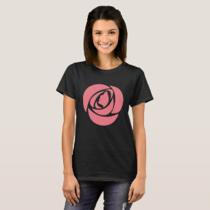 Camiseta Declaração de diversidade da frente da Rosa de c