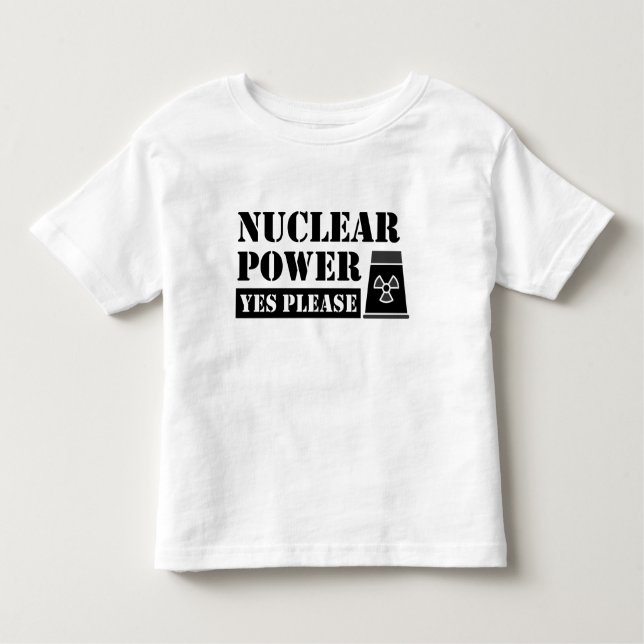 Camiseta Declaração de Energia Nuclear Sim Por Favor (Frente)