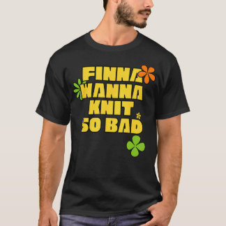 Camiseta Declaração de Entusiasta de Tricô Aconchegante Fin