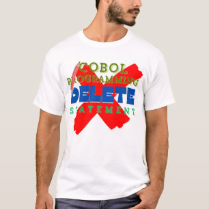 Camiseta Declaração de Exclusão de Programação Cobol