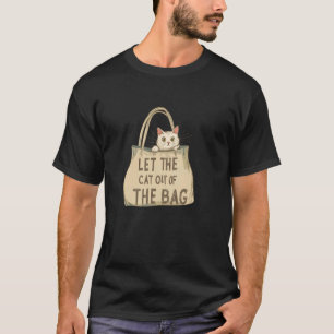 Camiseta Declaração de Gatinho Fofo na Bolsa para Meninos e