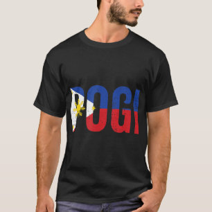 Camiseta Declaração de Hilarious Pogi na Design de Bandeira