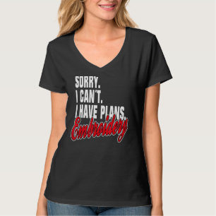 Camiseta Declaração De Ich Habe Plane Embroidering Sayings