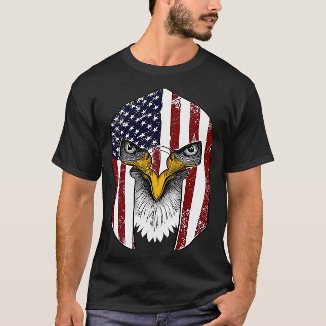 Camiseta Declaração de Independe do Helmet, Bandeira dos EU (Frente)