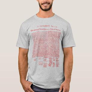 Camiseta Declaração de Independência, 1776