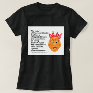 Camiseta Declaração de Independência da América 250 Tirania