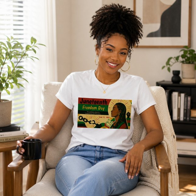 Camiseta Declaração de Liberdade do Juneteenth com Design D (Criador carregado)