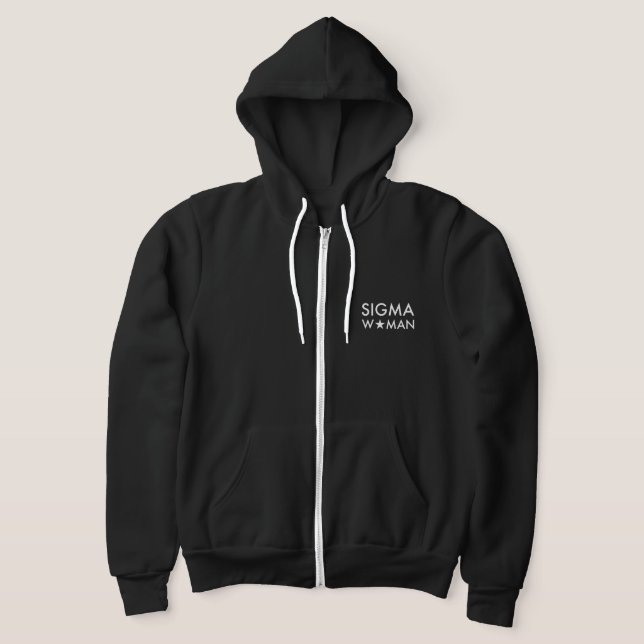 Camiseta Declaração de Mentalidade da Mulher Sigma Preta (Postura )